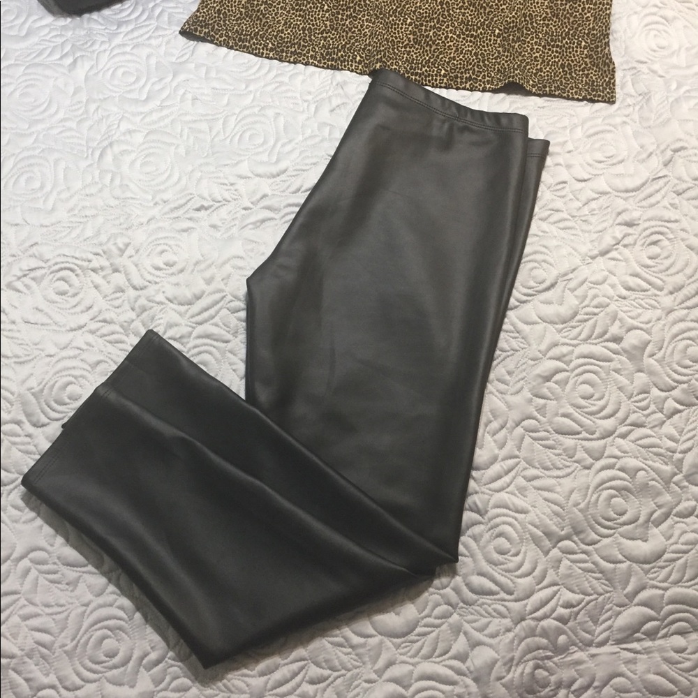 Ann Taylor Factory Faux Leather Pants XL